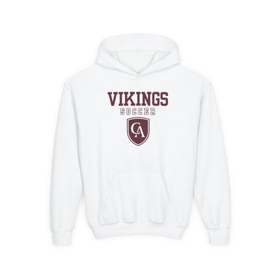 Youth Columbus Academy Vikings Soccer Graphic Gildan Heavy Blend Hoodie