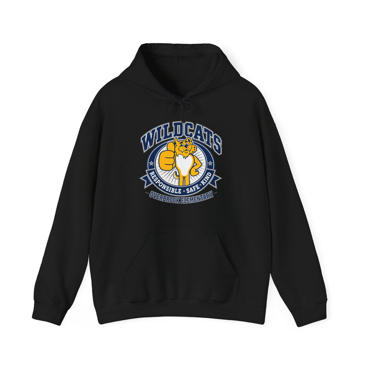 Adult Unisex Overbrook Elementary Wildcat Way Graphic Hoodie