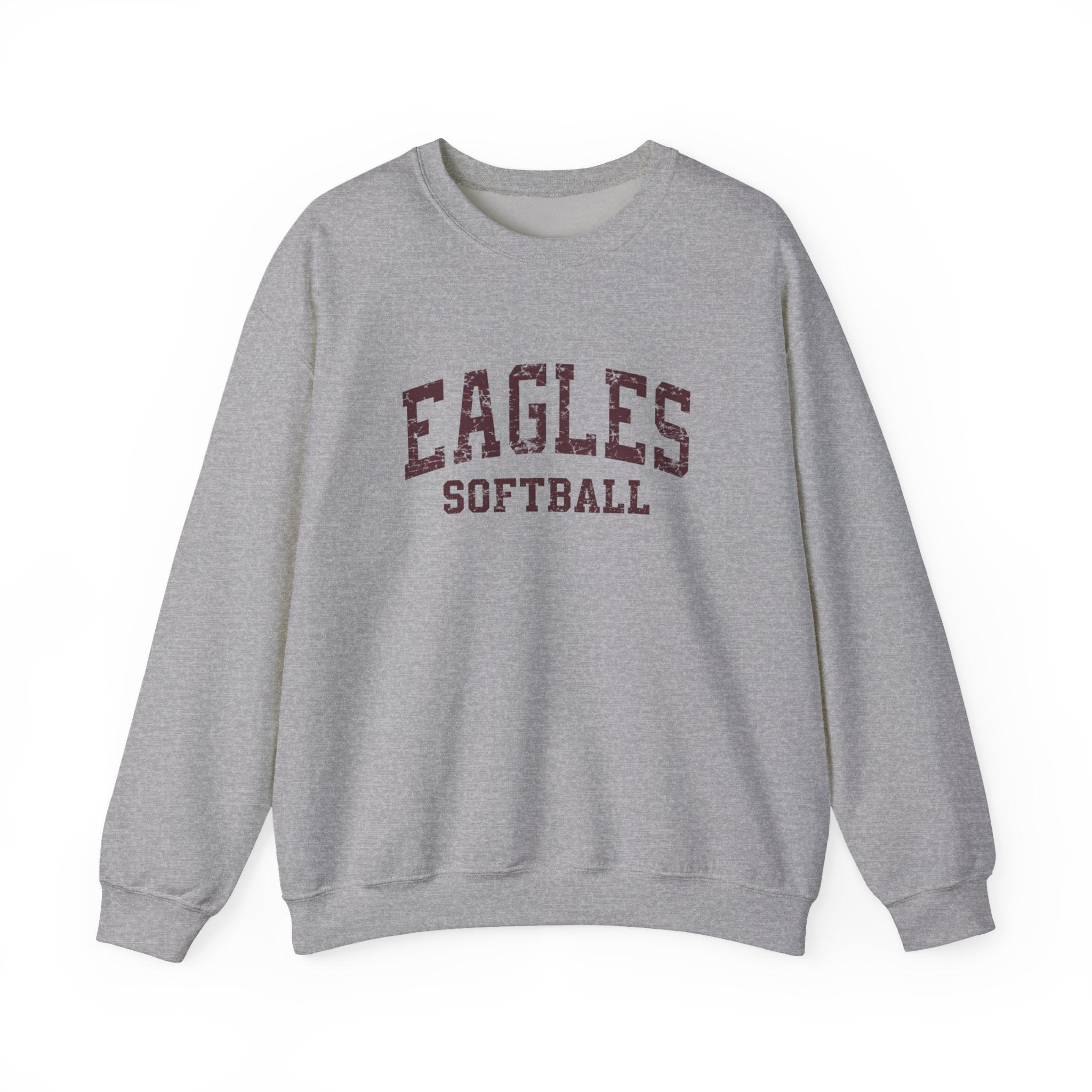 Adult Unisex New Albany Eagles Softball Vintage Distressed Graphic Sweatshirt