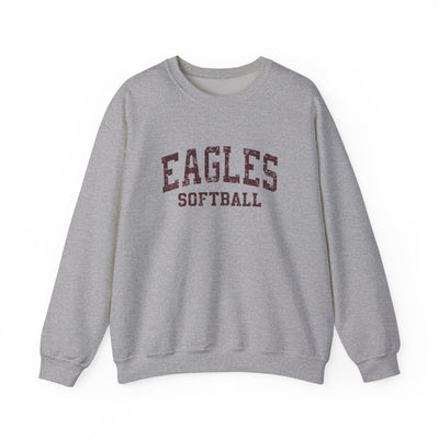 Adult Unisex New Albany Eagles Softball Vintage Distressed Graphic Sweatshirt