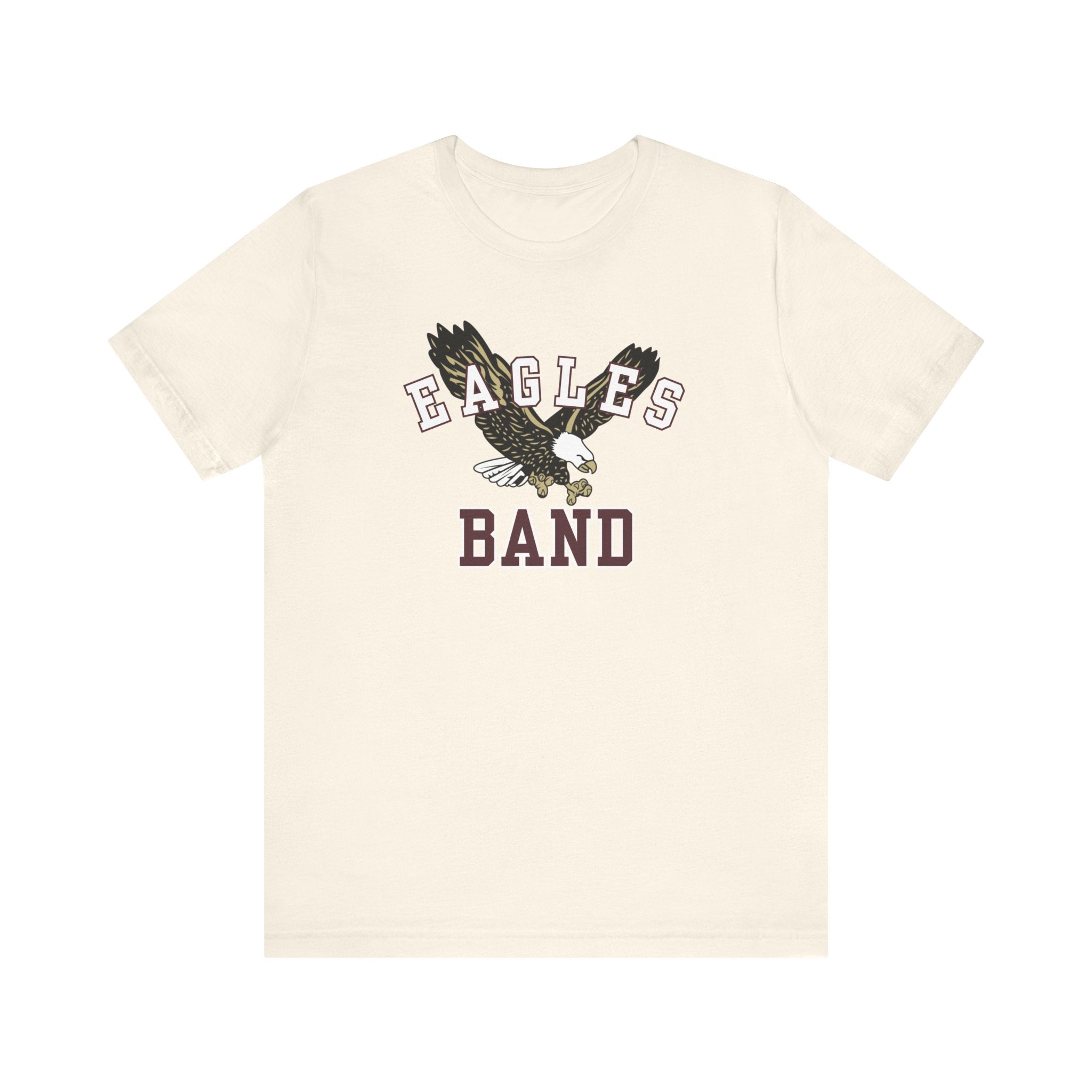 Adult Unisex Flying Band Eagle Graphic Short Sleeve Soft Tee