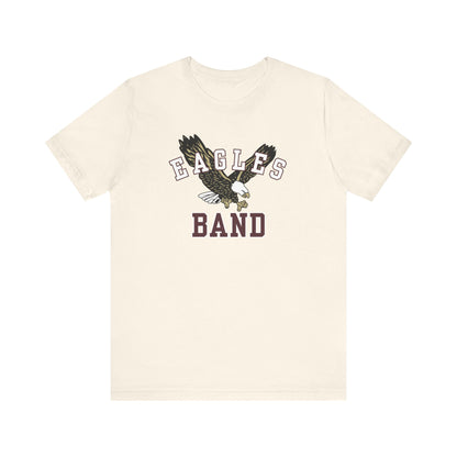 Adult Unisex Flying Band Eagle Graphic Short Sleeve Soft Tee