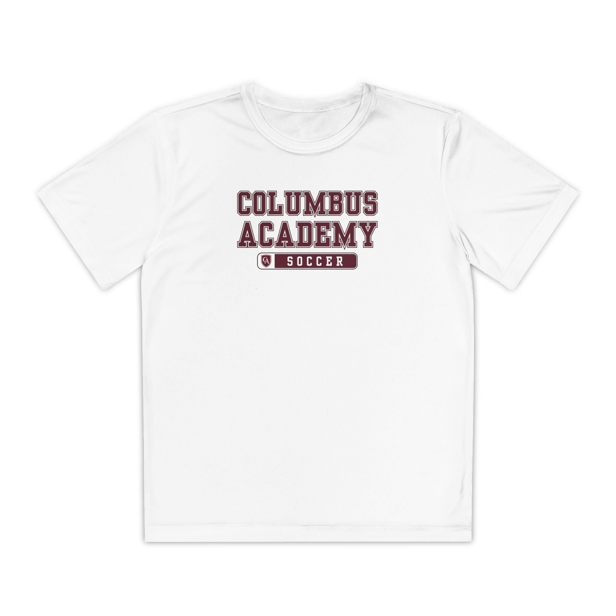 Youth Columbus Academy Soccer Graphic Sport-Tek Competitor Performance Tee