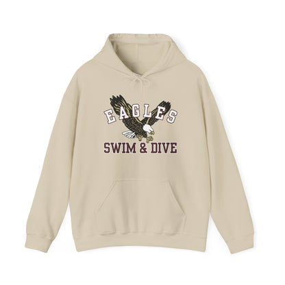 Adult Unisex Swim & Dive Flying Eagle Graphic Hoodie