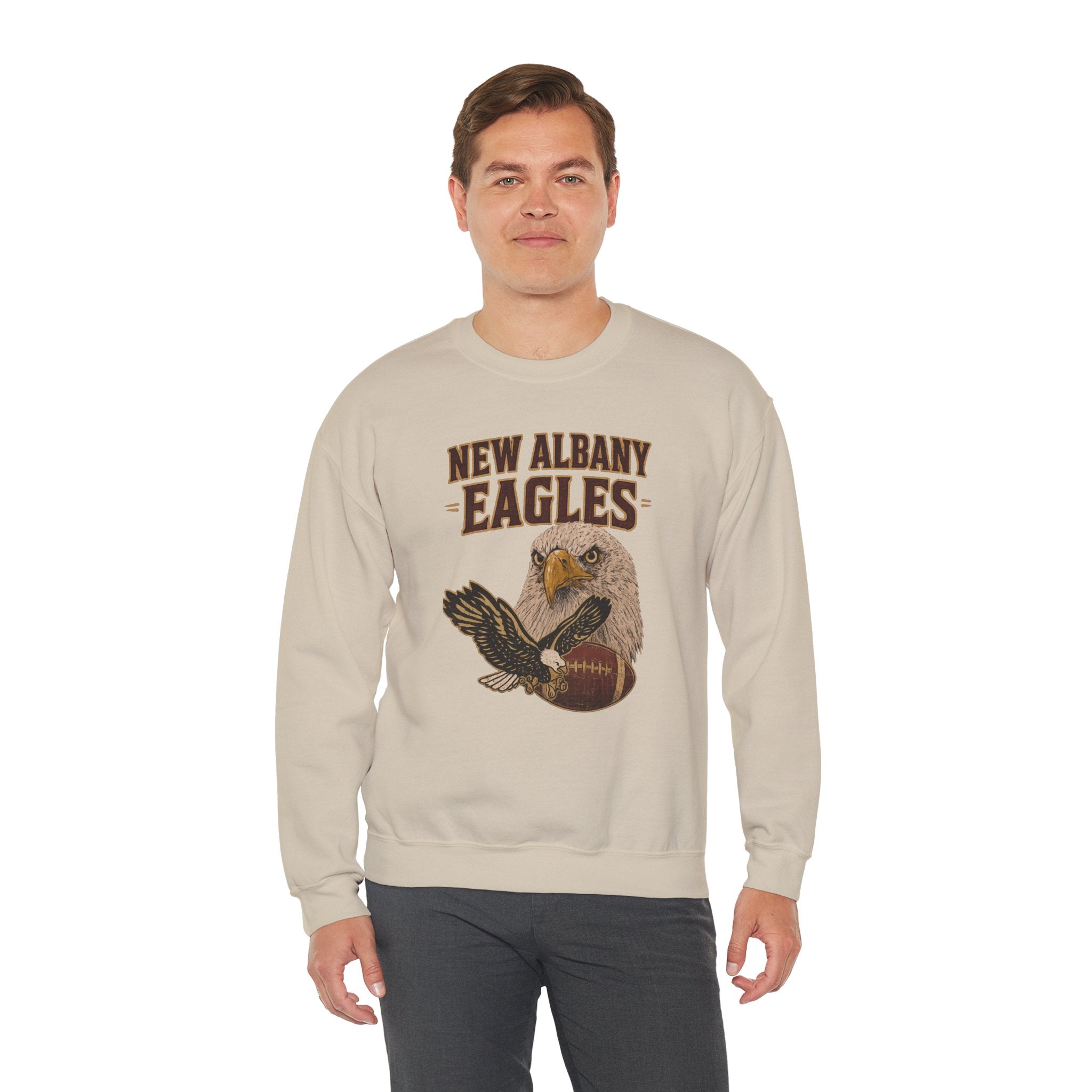 Adult Unisex New Albany Gridiron Eagle Graphic Sweatshirt