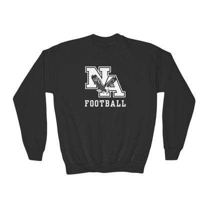 Youth Classic Logo White Football Graphic Sweatshirt
