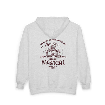 Adult Unisex NAHS Marching Band March Magical Graphic Full-Zip Sweatshirt
