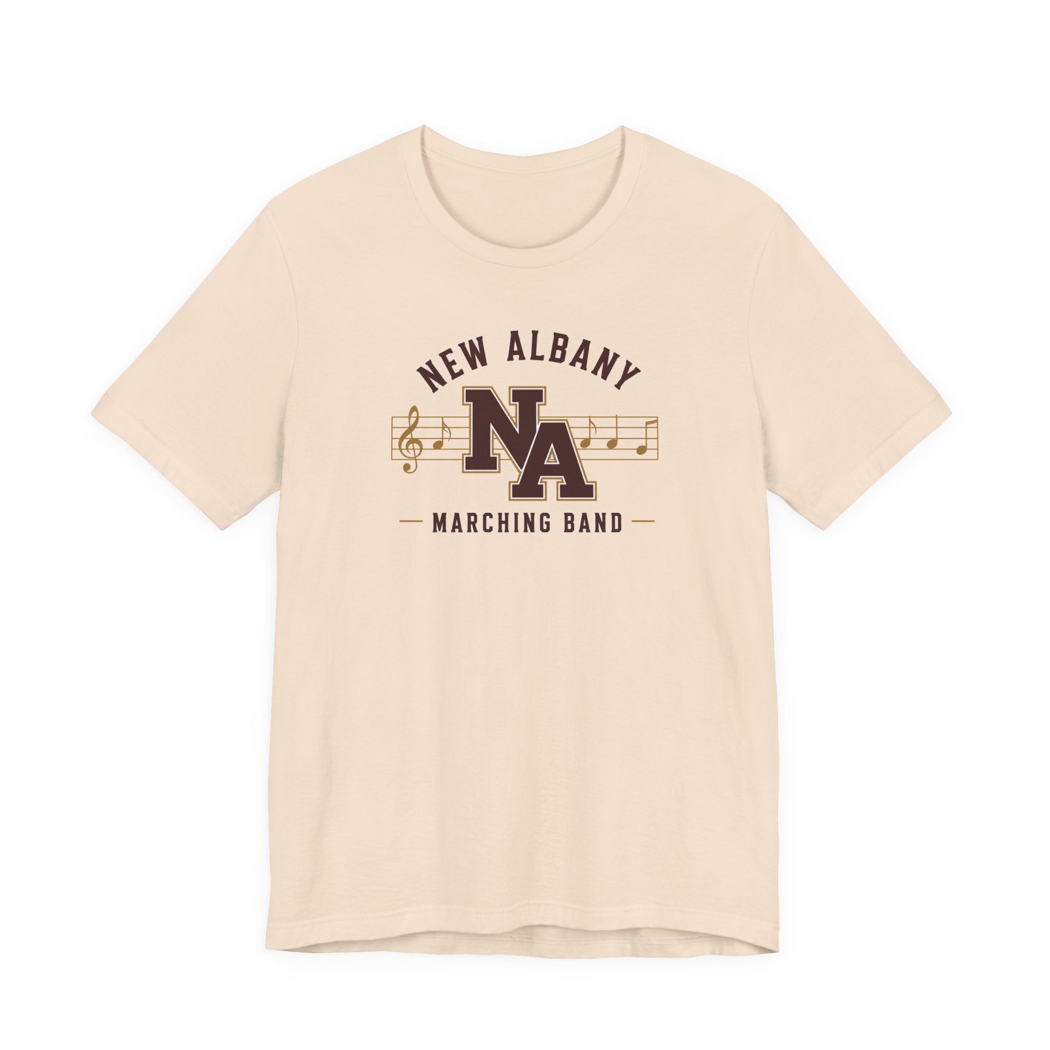 Adult Unisex New Albany Marching Melodies Graphic Short Sleeve Bella + Canvas Soft Tee
