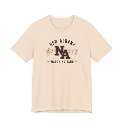 Adult Unisex New Albany Marching Melodies Graphic Short Sleeve Bella + Canvas Soft Tee