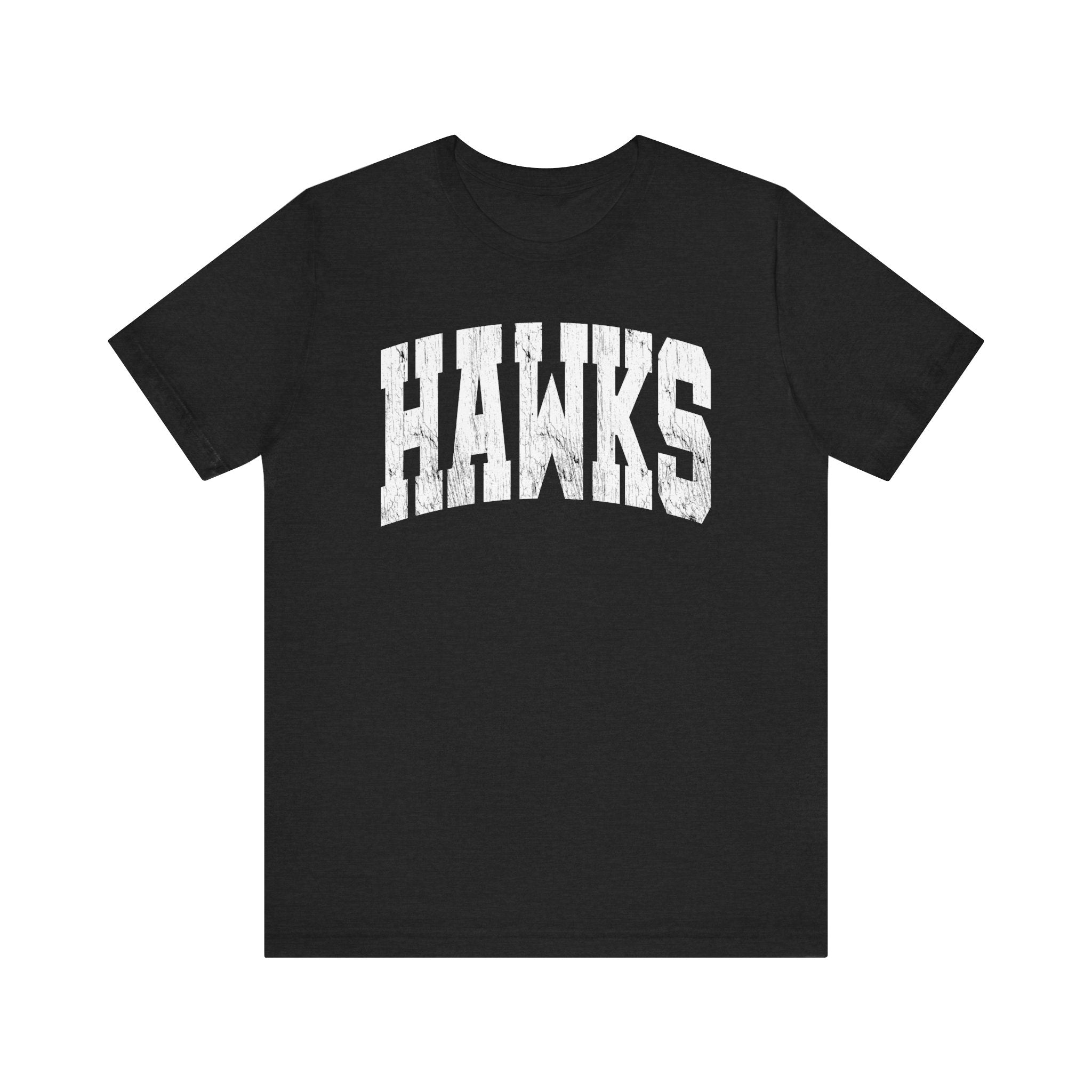 Adult Unisex Westerville Central Distressed Oversized Hawks Graphic Short Sleeve Soft Tee