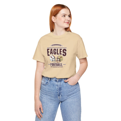 Adult Unisex Eagles Tradition Football Graphic Short Sleeve Soft Tee