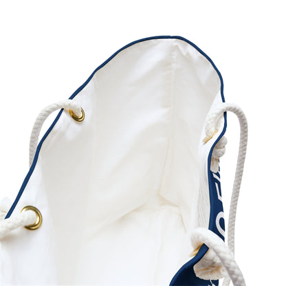 Bridgeway Classic Logo Large Navy and White Tote