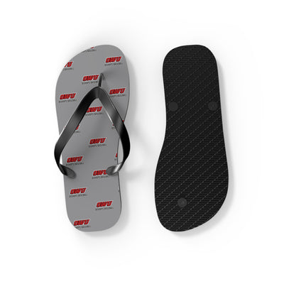 Adult Unisex Classic OWU Logo Grey/Black Flip Flops