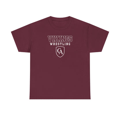 Adult Unisex Columbus Academy Vikings Wrestling Graphic Short Sleeve Gildan Heavy Tee