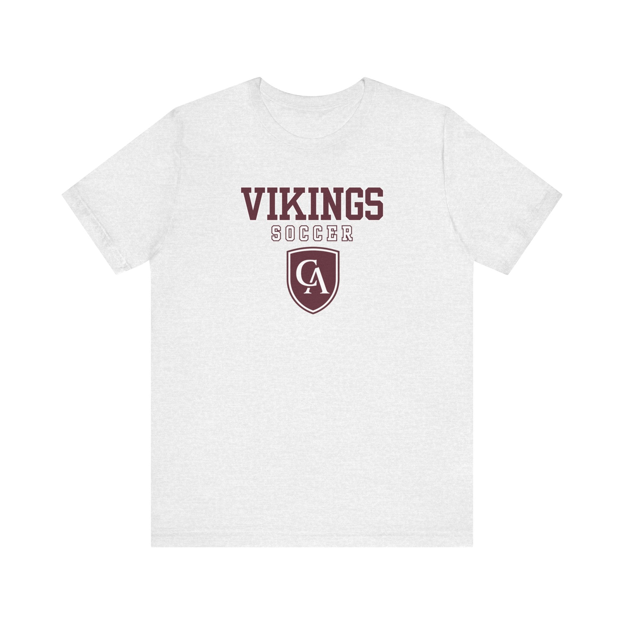 Adult Unisex Columbus Academy Vikings Soccer Graphic Short Sleeve Bella + Canvas Soft Tee