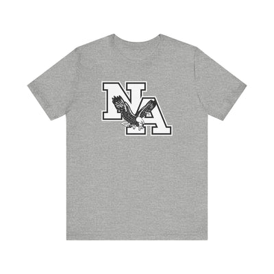 Adult Unisex White/Black Classic NA Logo Short Sleeve Soft Tee