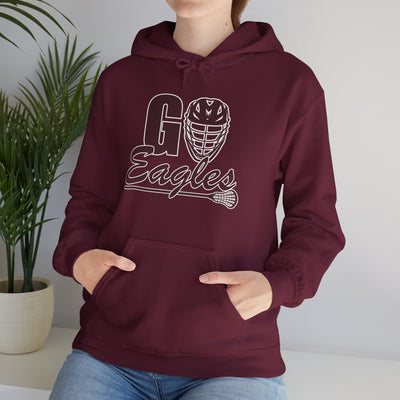 Adult Unisex Go Eagles Lacrosse Graphic Hoodie