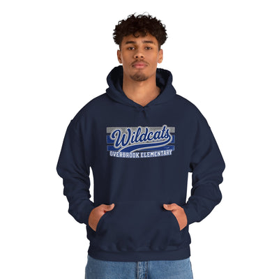 Adult Unisex Overbrook Elementary Wildcats Vintage Distressed Spirit Graphic Hoodie