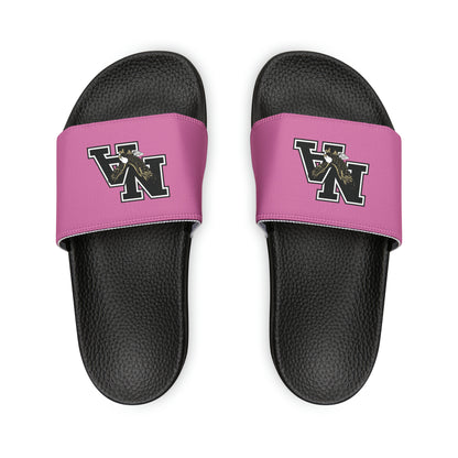 Youth Classic Logo Pink Sport Slides