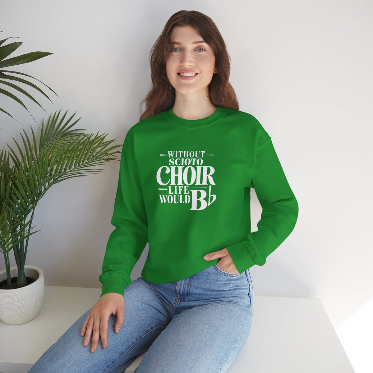 Adult Unisex Dublin Scioto Choirs Life would B-Flat Graphic Sweatshirt