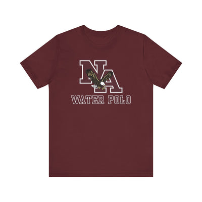Adult Unisex New Albany Water Polo Classic Maroon Logo Graphic Short Sleeve Soft Tee