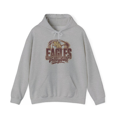 Adult Unisex New Albany Eagles Ombre Volleyball Graphic Hoodie