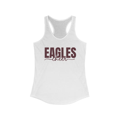 Women's Cheer Words with Back Graphic Racerback Tank - New Albany Eagles