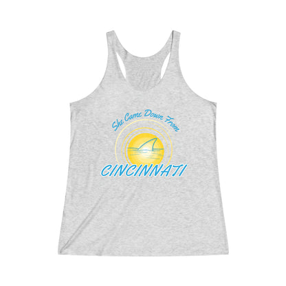 Women's Cincinnati Girl Graphic Super Soft Racerback Tank