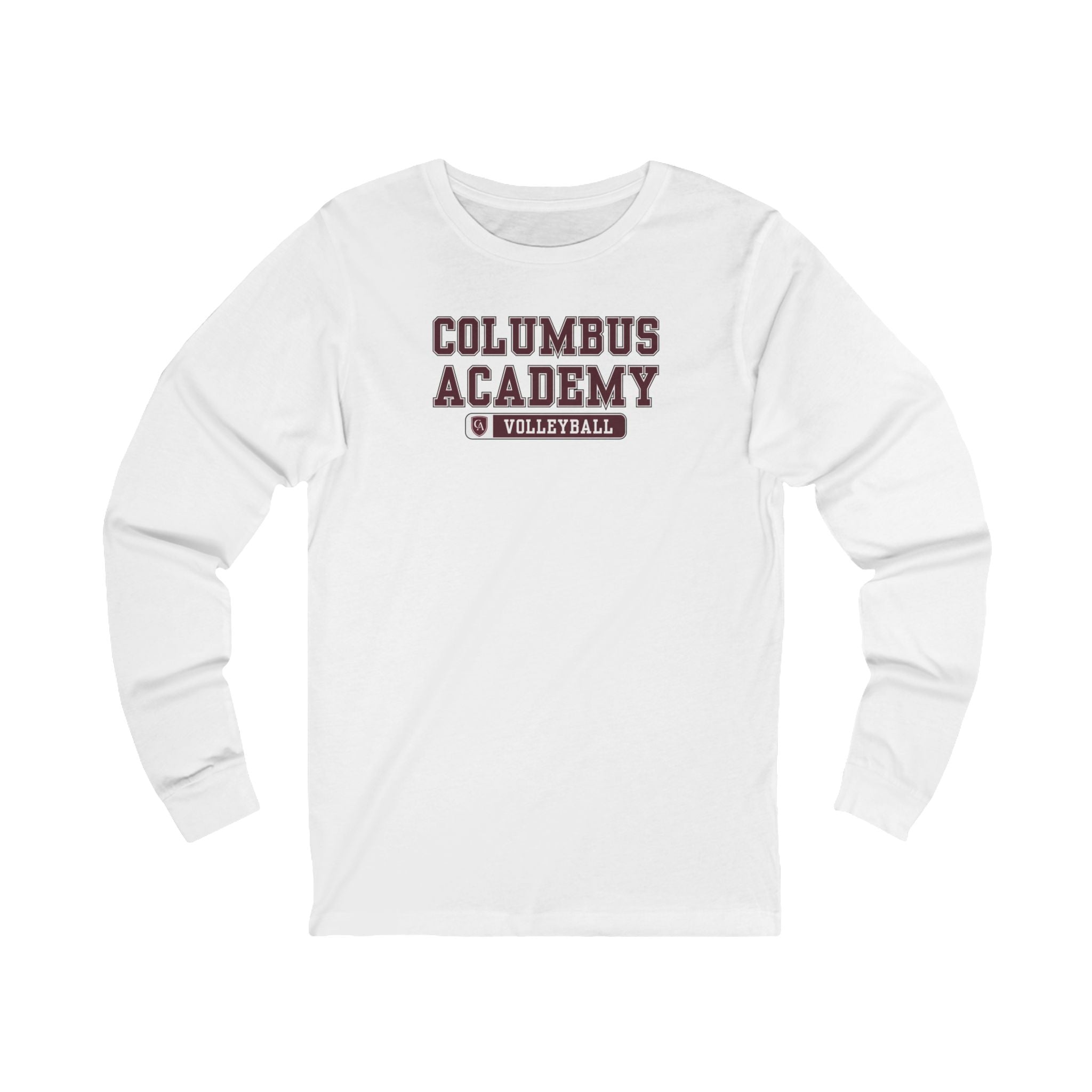 Adult Unisex Columbus Academy Volleyball Graphic Long Sleeve Bella + Canvas Soft Tee