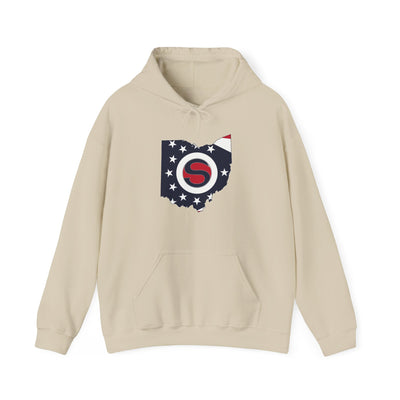 Adult Unisex Stingers Softball State Logo Graphic Hoodie