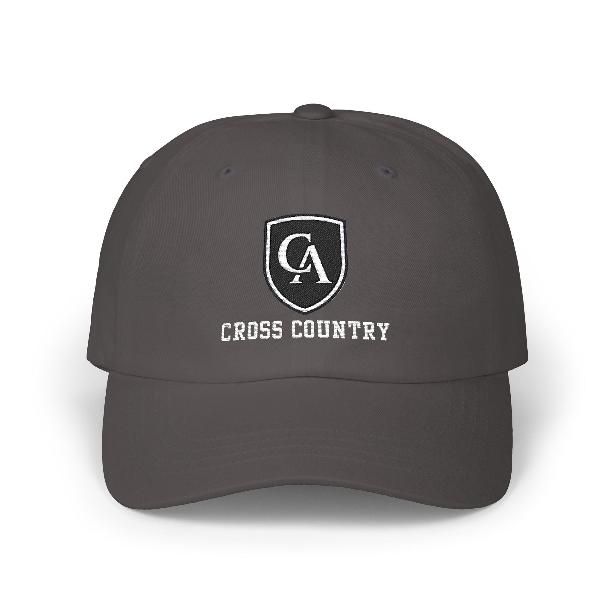 Adult Unisex Columbus Academy Vikings Cross Country White Embroidered Logo Dad Cap