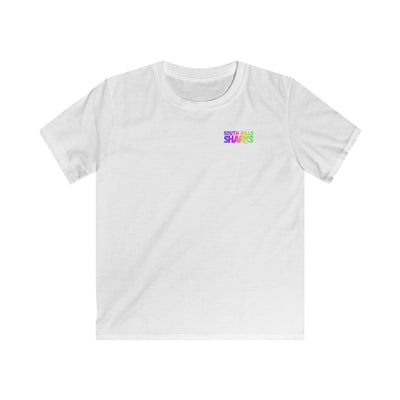 Youth South Hills Swim Team Neon Rainbow Graphic Short Sleeve Gildan Softstyle Tee
