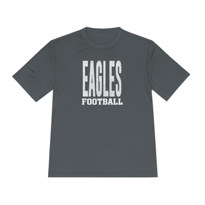 Adult Unisex New Albany Football Distressed Enlarged Graphic Sport-Tek Competitor Performance Tee