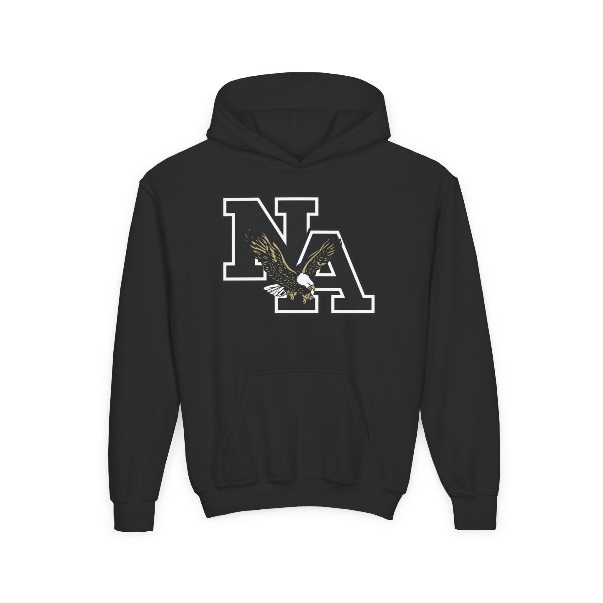 Youth Black Classic Logo Graphic Hoodie