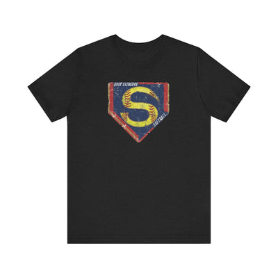 Adult Unisex Stingers Softball Distressed Logo Graphic Short Sleeve Bella + Canvas Soft Tee