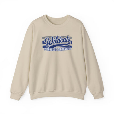 Adult Unisex Overbrook Elementary Wildcats Vintage Distressed Spirit Graphic Sweatshirt