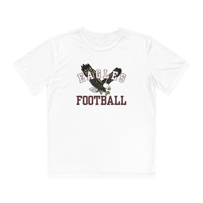 Youth Performance Flying Football Eagle Short Sleeve Graphic Tee