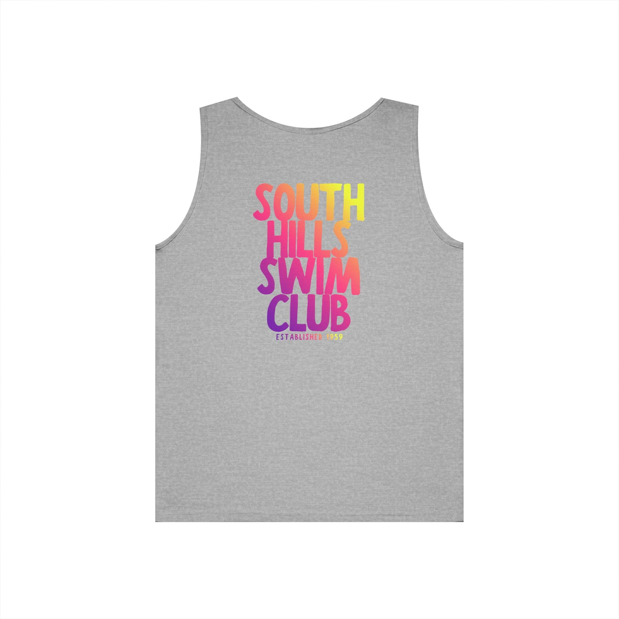 Adult Unisex South Hills Swim Club SHSC Ombre Graphic Tank