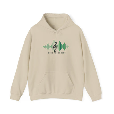 Adult Unisex Dublin Scioto Choirs Sound Wave Graphic Hoodie