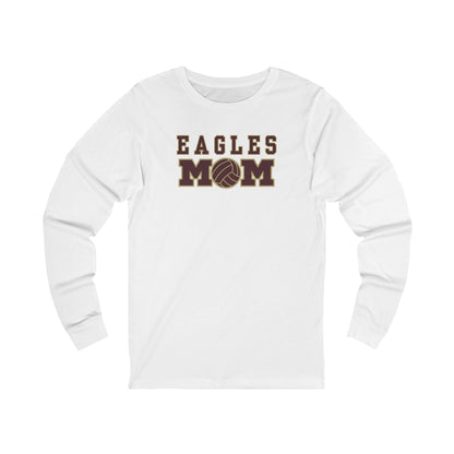 Adult Unisex Eagles Water Polo Mom Graphic Long Sleeve Soft Tee