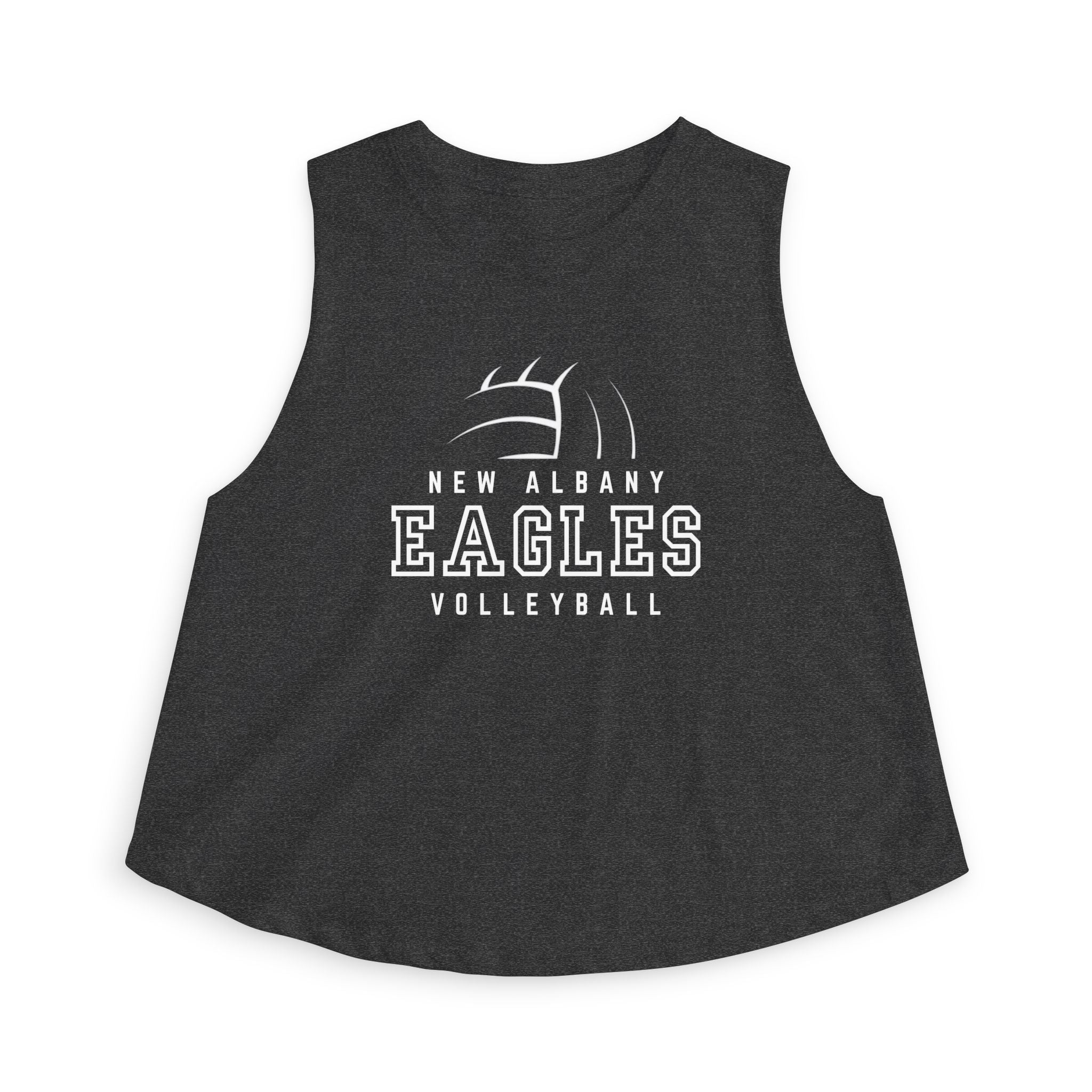 Women's New Albany Eagles Victory Volleyball Graphic Crop Tank