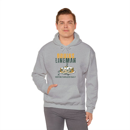 Adult Unisex Bruins Lineman Pancake Graphic Hoodie