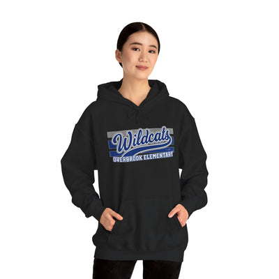 Adult Unisex Overbrook Elementary Wildcats Vintage Distressed Spirit Graphic Hoodie
