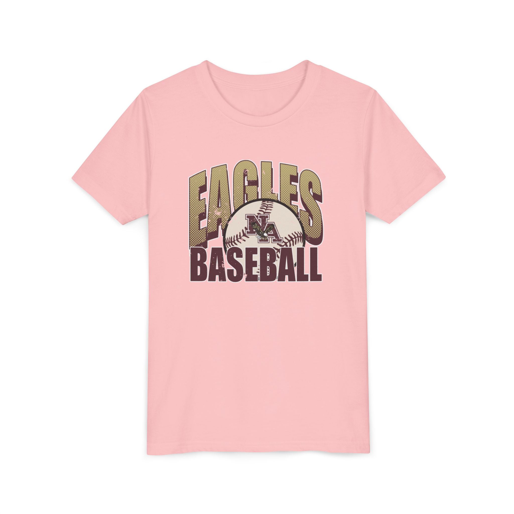 Youth New Albany Eagles Distressed Dugout Graphic Short Sleeve Soft Tee