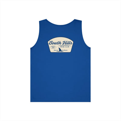 Adult Unisex South Hills Swim Club Home of the Sharks Graphic Tank