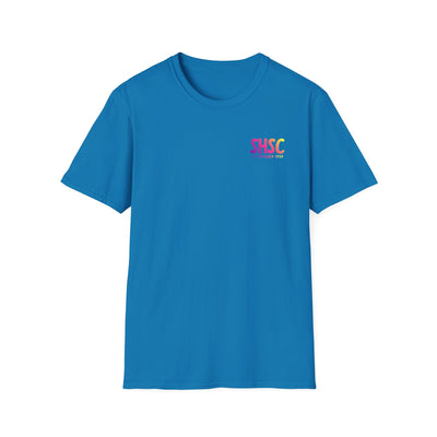 Adult Unisex South Hills Swim Club SHSC Ombre Graphic Short Sleeve Gildan Softstyle Tee