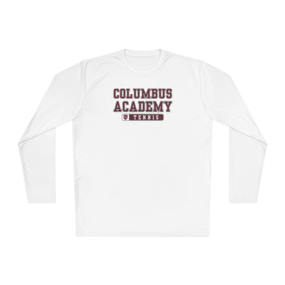 Adult Unisex Columbus Academy Tennis Graphic Sport-Tek Competitor Performance Long Sleeve Tee