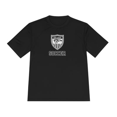 Adult Unisex New Albany Youth Soccer League Crest Graphic Sport-Tek Competitor Performance Tee