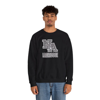 Adult Unisex Vintage Distressed Classic Logo Lacrosse Graphic Sweatshirt