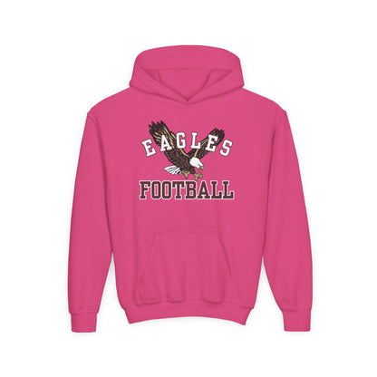 Youth Flying Football Eagle Graphic Hoodie